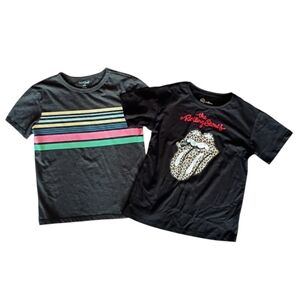 Girls Tee Shirt Bundle Of Two Colorful Fun Sz 7-8